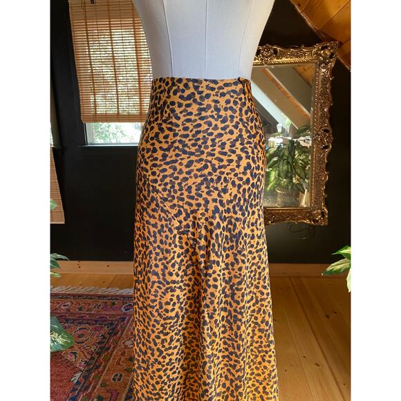 & Other Stories Midi Skirt Leopard Cheetah - Picture 5 of 6
